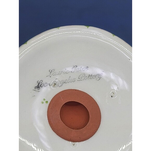 Christmas Salt & Pepper Shakers Hand Painted & made by Laurie Gates LA Pottery - Picture 8 of 8